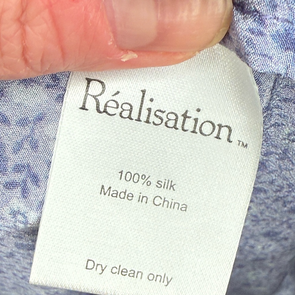 Realisation Par Lavender Floral Mini Wrap Dress with Ruffles sz Small - Picture 7 of 7